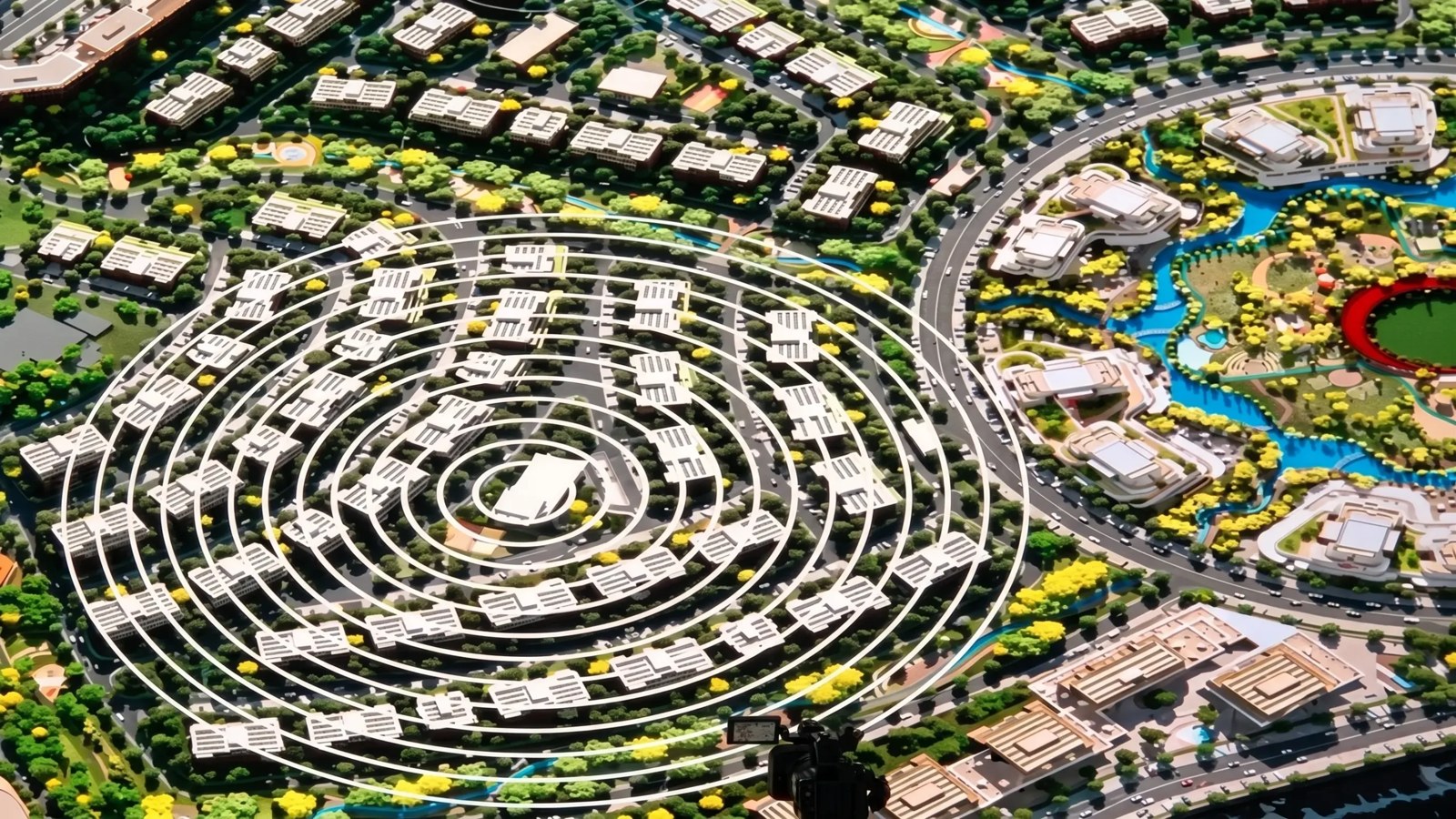 Sham View master plan scale model